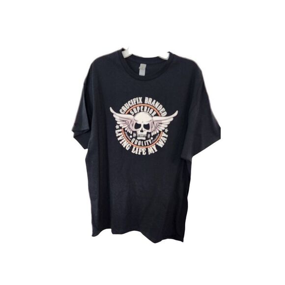 NWOT, Crucifix XL Unisex T Shirt Black - Picture 1 of 5